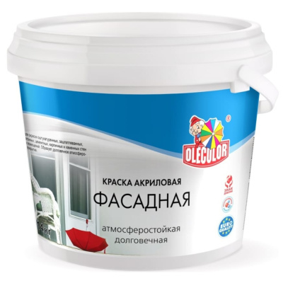 Краска водно-дисперсионная база "С" фасадная (2,5 л) Olecolor