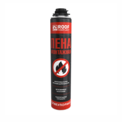 Пена профессиональная монтажная огнеупорная Roof Complect (890 гр)