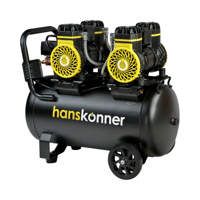 Компрессор воздушный безмасляный Hanskonner HAC502 2*1450Вт, 500л/мин, ресивер 50л, 8 бар