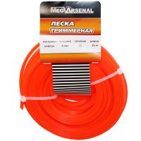 Леска триммерная MegArsenal d4.0 квадрат L15