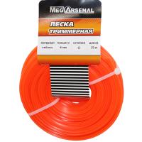 Леска триммерная MegArsenal d4.0 звезда L15