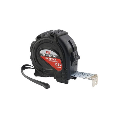 Рулетка Matrix Master Black 7,5 х 25мм карманная, обрезин. корпус