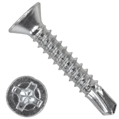 Саморез с потайной головкой с буром 3,9x13 A2  DIN 7504O