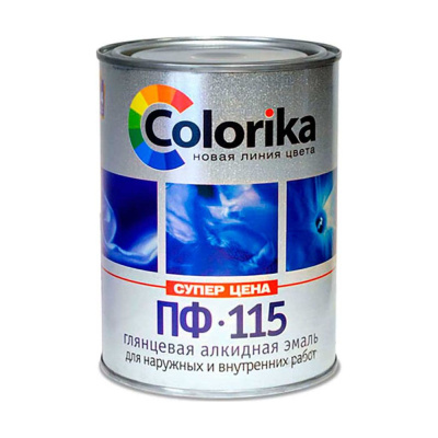 Эмаль ПФ-115 "Colorika" фиолетовая 0,8 кг
