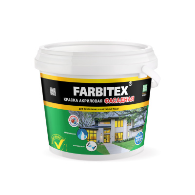 Краска акриловая фасадная(25,0 кг) FARBITEX
