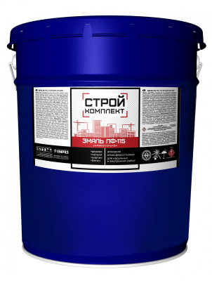 Эмаль ПФ-115 серая 20 кг