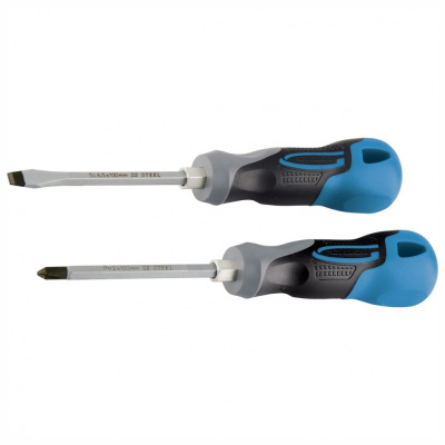 Набор отверток комбинир. 2шт., S2, трехкомп. рукоятка//GROSS