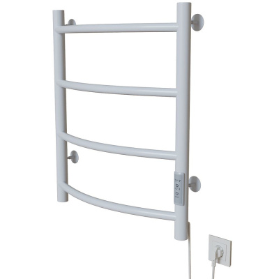 Полотенцесушитель MIXLINE CAPELLA  60х50 (таймер, 201 Вт, 4 перекладины) электрический БЕЛЫЙ
