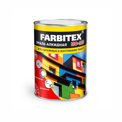 Эмаль алкидная ПФ-115 лайм (2,7 кг) FARBITEX