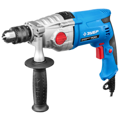 Дрель, серия Профессионал ЗУБР 1100 Вт ударная 2-х скоростная 