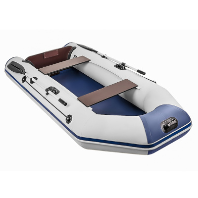 Лодка Аква 2800 светло-серый/синий