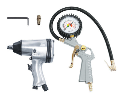 Набор GP158/312 (пневмогайковерт(158л/м_312н/м_7000об/мин)+пневмопистолет д/накачки шин с манометром