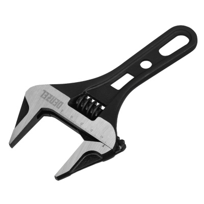 Ключ разводной 185 мм, CrV, кованый, укороченная рукоятка// Denzel