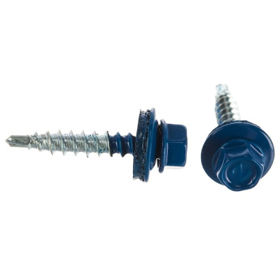 Саморез кров. сверло 5,5х19 RAL 5010 синий