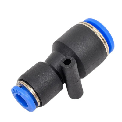 Фитинг пневматический цанговый пластиковый прямой переходной PG 10-6