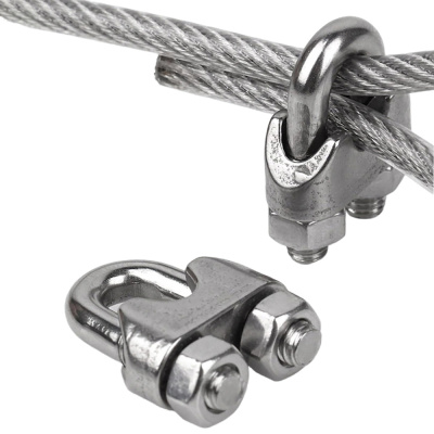  Зажим троса 10мм A4DIN 741