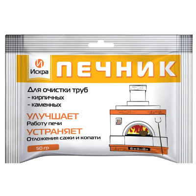 Средство д/чистки дымоходов 50г Печник 4/24 СТМ