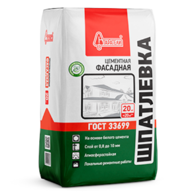 Шпатлевка фасадная сухая 20кг "Старатели"