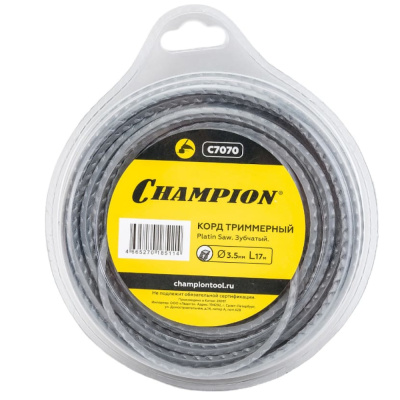 Корд трим.CHAMPION  Platin Saw 3.5мм*17м (зубчатый), CHAMPION, КИТАЙ, C7070
