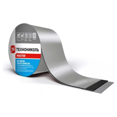 Лента-герметик самокл. 15смх10м "NICOBAND" (битумно-полимерная) серебристая "ТЕХНОНИКОЛЬ"