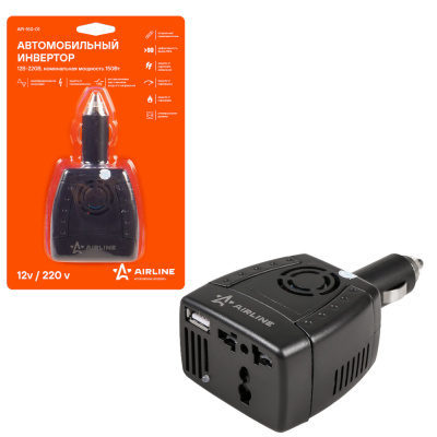 Инвертор 12В-220В, 150 Вт (API-150-01)