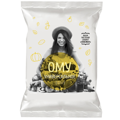 Универсальное удобрение 0,9кг ОМУ (NPK-3:5:10) 5/30/1050 НА