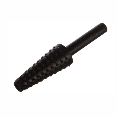 Шарошка по дереву ПРАКТИКА стальная, конусная удлиненная 13 х 32 мм, хвост 6 мм, блистер