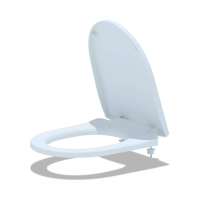 Сиденье для унитаза  белое АНИ ПЛАСТ WS0300 пласт. креп.(Элеганс,Комфорт,Алькор,Бореаль, Универсал)