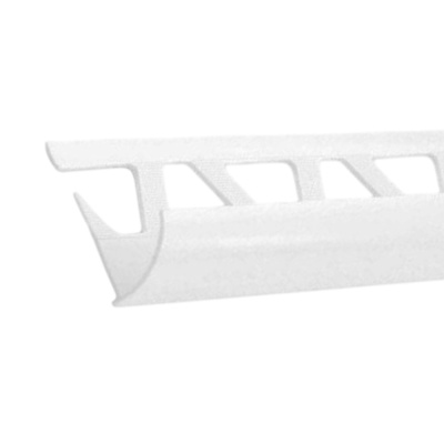 Раскладка наружная под плитку 10мм 2,5м "Идеал" Белая / 001