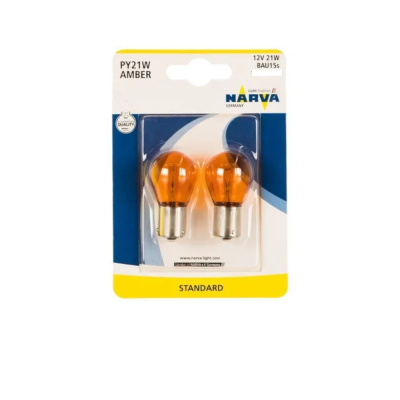 Лампа авт. 12V (поворот ) PY21W 21W BAU15s Narva