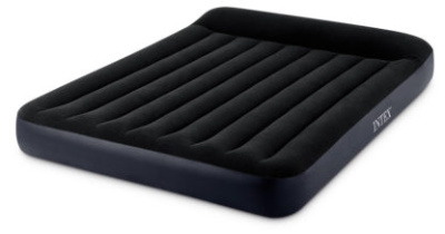 Матрас надувной с подголовником Pillow Rest Classic Bed Fiber-Tech, 152*203*25см, Intex