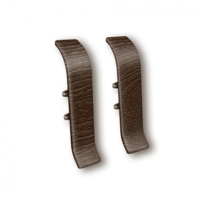 Угол для плинтуса 55мм "Идеал Классик" Венге темный / 303 соединительный										