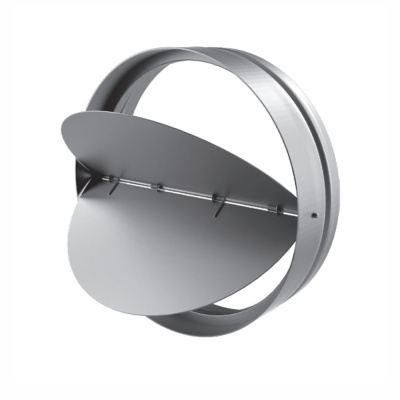 Клапан обратный "бабочка" (КОБ) ф 100 оц. ст. ниппельный