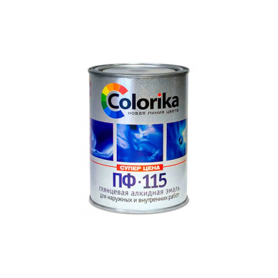 Эмаль ПФ-115 "Colorika" коричневая 1,8 кг