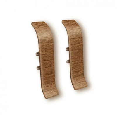 Угол для плинтуса 55мм "Идеал Классик" Орех / 291 соединительный										