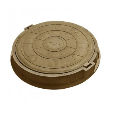 Люк полимерный круглый С 70кН (7тн) 750/730 Коричневый
