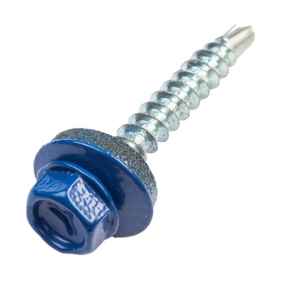 Саморез кров. сверло 4,8х70 RAL 5005 ярко-синие
