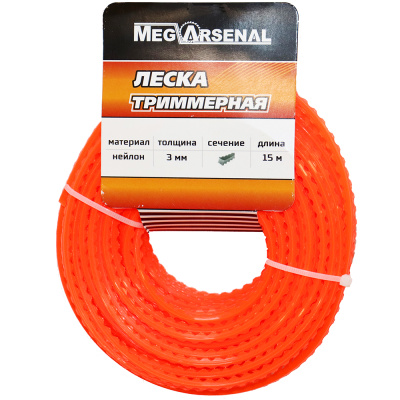 Леска триммерная MegArsenal d3.0 пила L15