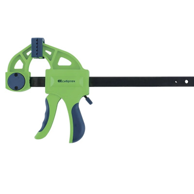 Струбцина F-образная, быстрозажимная, 900х70х1130 мм,пласт.корпус,фиксатор,двухкомп.рук-ка// Сибртех