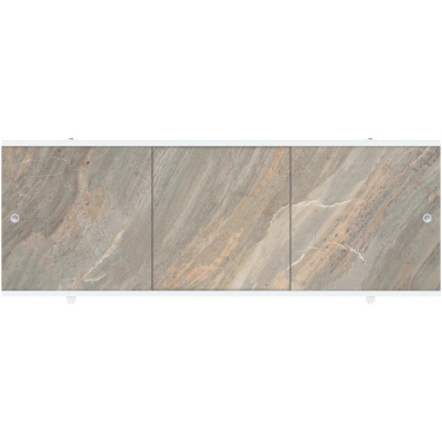 Экран для ванны ПРЕМИУМ А (алюм. профиль) 1,5 камень коричневый