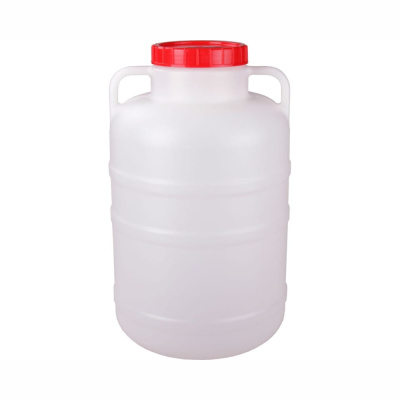 КАНИСТРА-БОЧКА ПЛАСТ. 25 Л КРУГЛАЯ С КРЫШКОЙ И РУЧКАМИ (1/6) "АЛЬТЕРНАТИВА" М045
