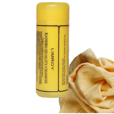 Салфетка из искусственной замши в тубе, большая (65х43х2мм) LIMROY LR-102