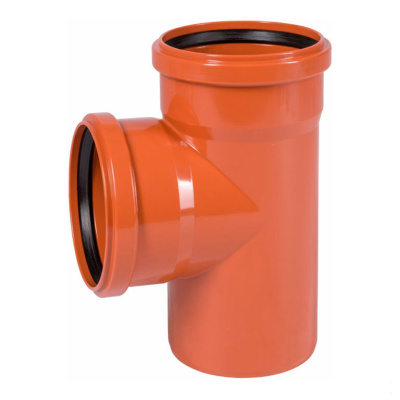 Тройник 160*110*90 ПВХ рыжий