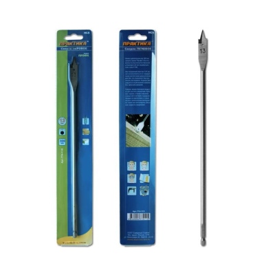 Сверло ПРАКТИКА перовое по дереву 13х300мм в блистере