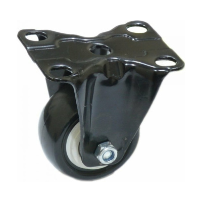 Колесо черн. рез.  неповорот.  63мм