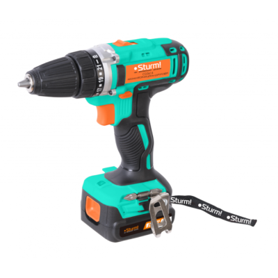 Дрель аккумуляторная Sturm! 14 В, 1BatterySystem, 2 акк. 2,0Ач,съемный патрон, кейс CD3614T 