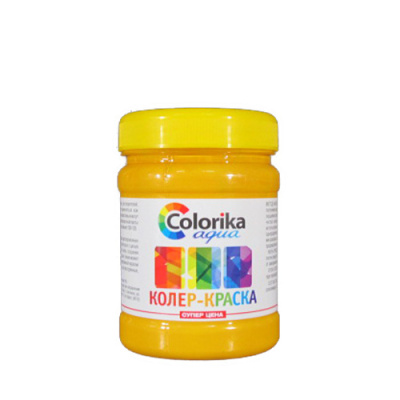 Колер-краска "Colorika Aqua" золотисто-желтая 0,3 кг
