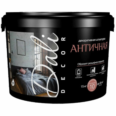 ШТУКАТУРКА ДЕКОР. "DALI-DECOR"  "АНТИЧНАЯ" 15 КГ (1) "РОГНЕДА"
