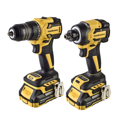Набор аккумуляторного инструмента HANSKIT2 (HCD2065C+HCD20280BLW) 2*2Ач, ЗУ,кейс