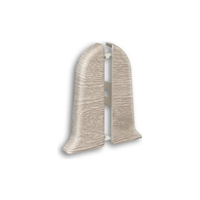 Угол для плинтуса 55мм "Идеал Классик" Дуб палена / 415 торцевой (пара)										